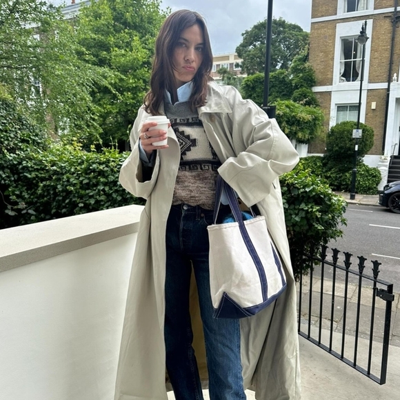 Pink Trim "Boatkin" Canvas Tote & Functioning Mini Bag Charm - Picture 6 of 9